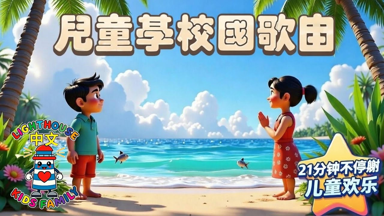 21分钟不停歇儿童欢乐 | 儿童基督教歌曲 | Lighthouse Kids Family– 中文