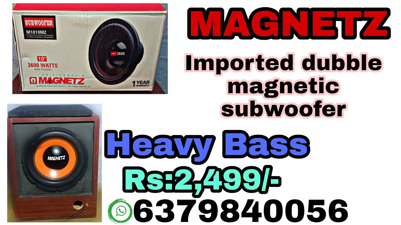 MAGNETZ SUBWOOFER UNBOXING TAMIL✌️✌️