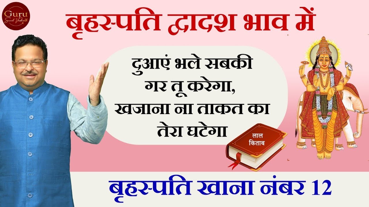 12वें भाव में गुरु | आध्यात्मिकता, विदेश यात्रा और धन हानि का संकेत ? | लाल किताब विश्लेषण 🕉️