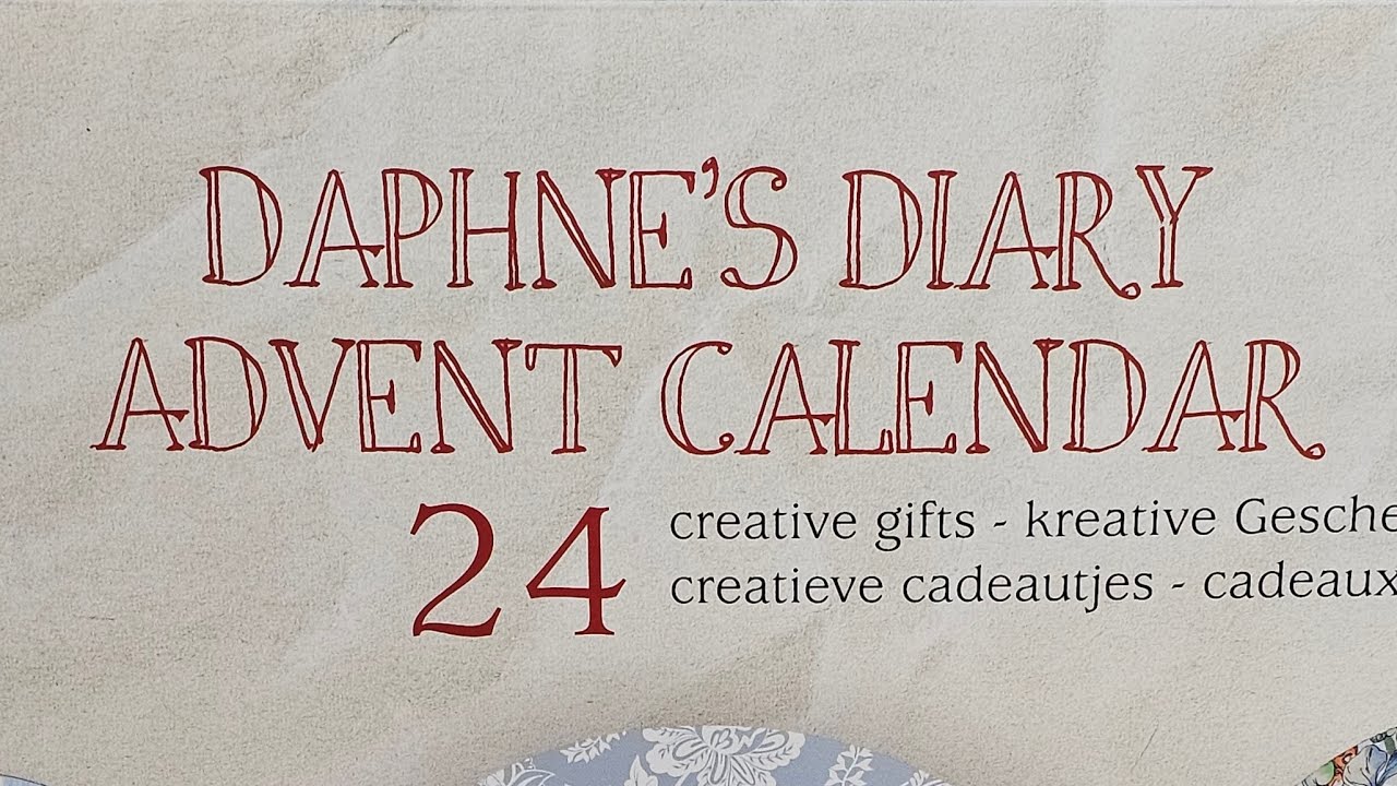 Daphne's Diary Advent Calendar Reveal - Day 17! #junkjournaling #adventcalendar #gifts