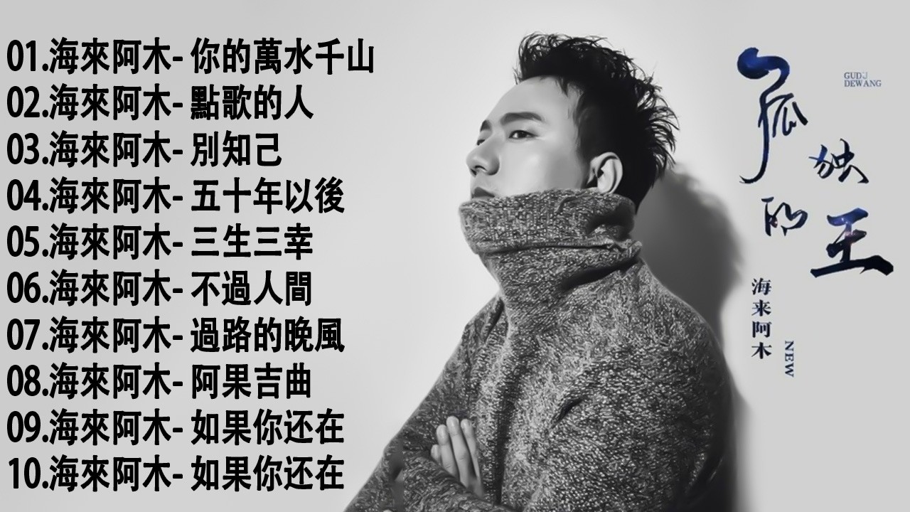 Hailai Amu 💌【動態歌詞Lyrics】 聽一次就上癮｜海來阿木 唱到心碎的經典情歌合集 《別知己》《點歌的人》《五十年以後》《你的萬水千山》《三生三幸》《不過人間》