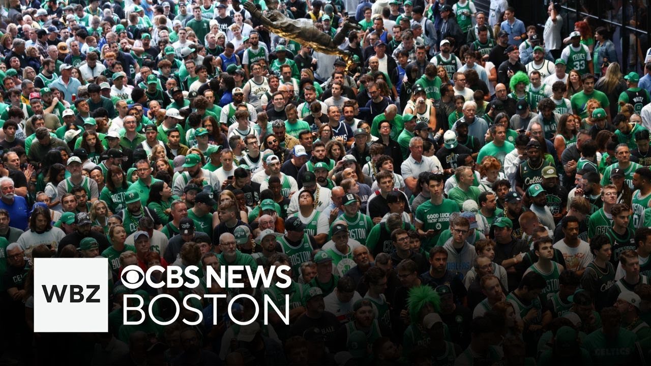 Sea of green across Boston as Celtics fans get pumped for Game 2