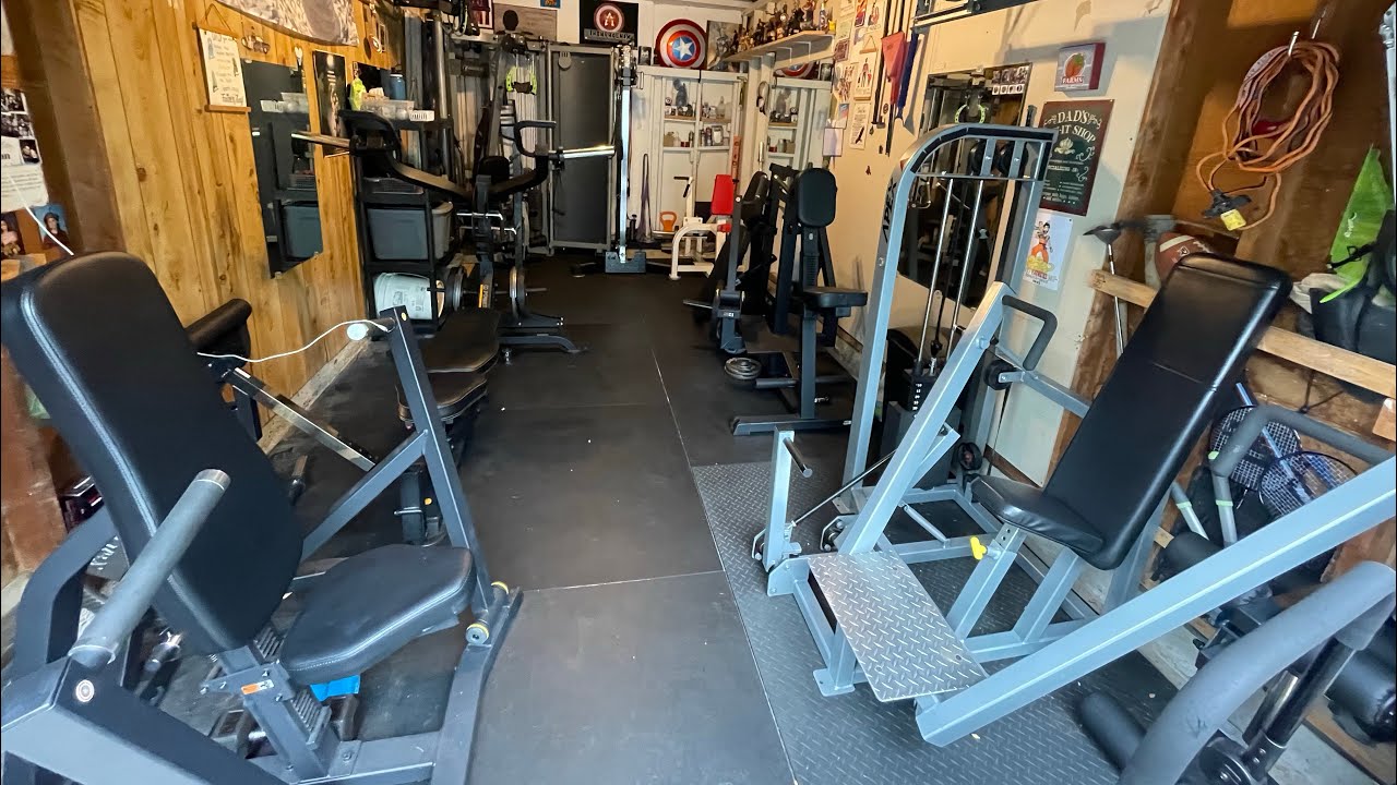 Home gym tour 2024 - Best?!! Upper Body Bodybuilding Gym (Machine Based)