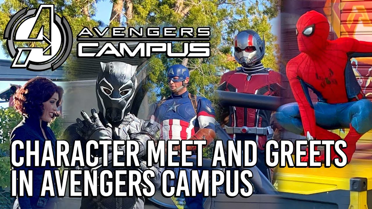 Character Meet and Greets in Avengers Campus at Disney California Adventure
