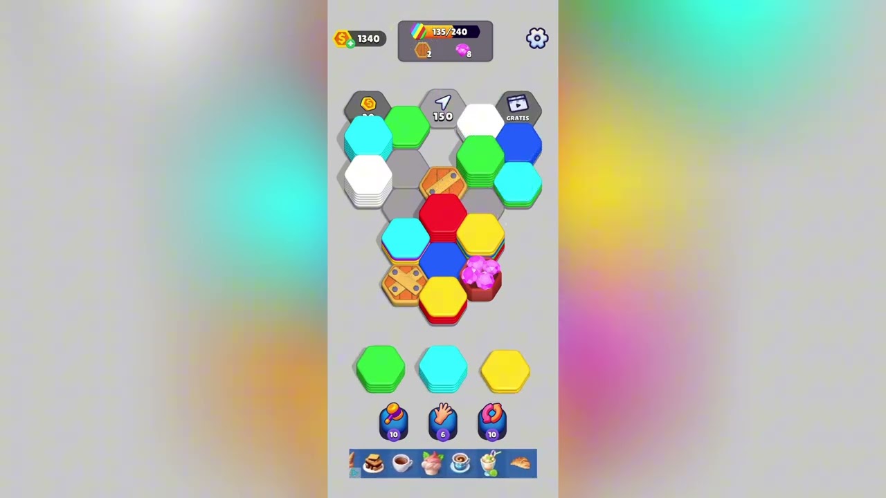Hexa sort Level 282 Solution Walkthrough 