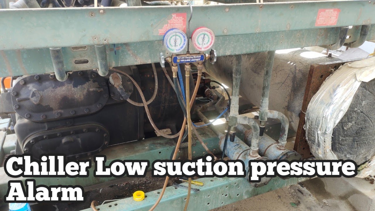 York chiller low suction pressure Tripped | York chiller | low suction pressure