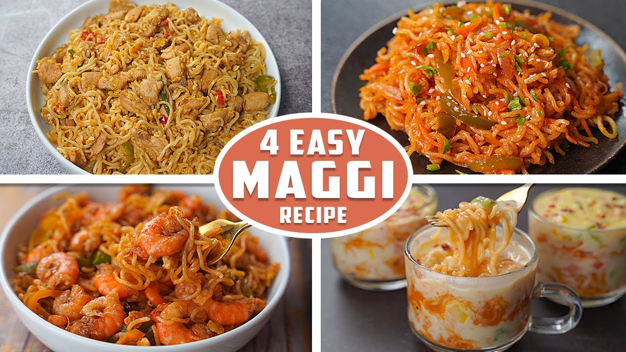 4 Easy Maggi Recipe | My Kids asks me to cook them every day!