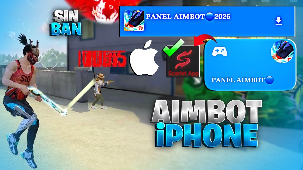 AIMBOT PARA IPHONE / PANEL PARA IPHONE / FREE FIRE 2026✅
