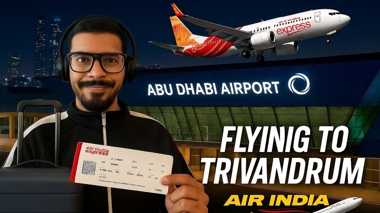 🛩️Flying Back to Kerala🇮🇳 with Air India Express Abu Dhabi to Trivandrum Vlog|Paul diaries