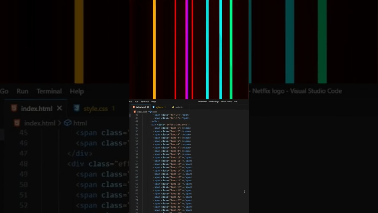Netflix intro #design #programming #software #frontend