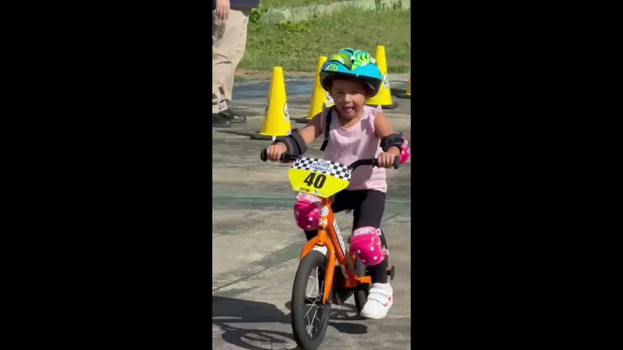 Primera competencia de Emilia de Bici