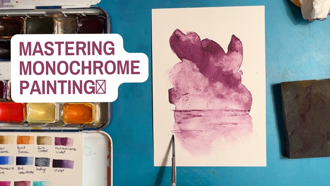 Watercolor Basics for Beginners, Mastering Water, Contrast, and Brush Control