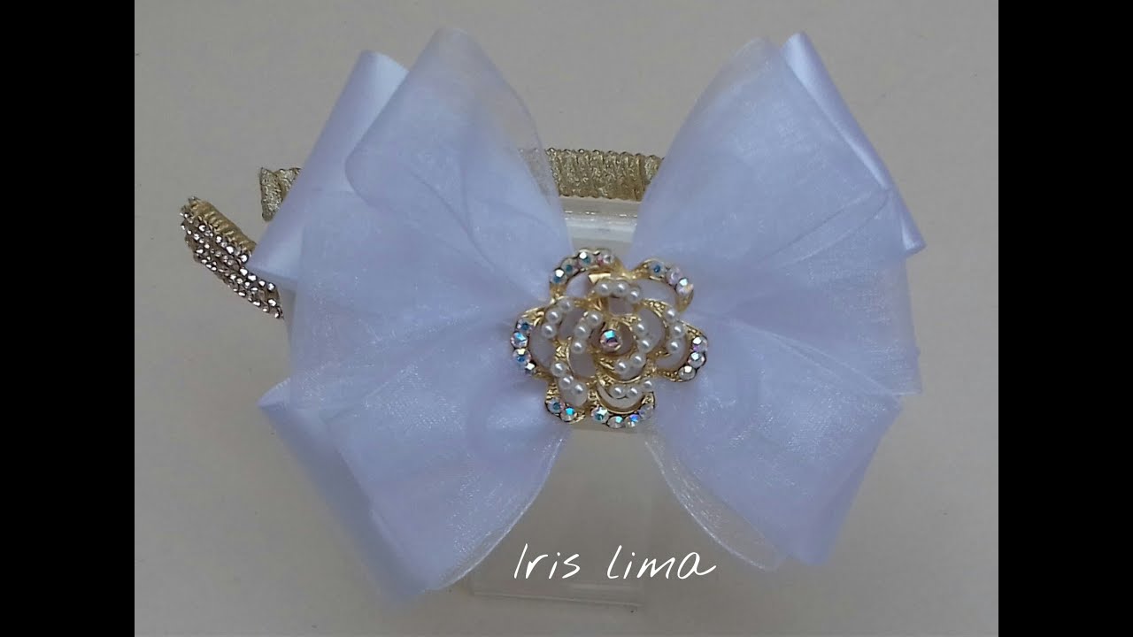 Como fazer laço tradicional  / D.I.Y. ,Tutorial , Pap - How To Make a Hair Bow