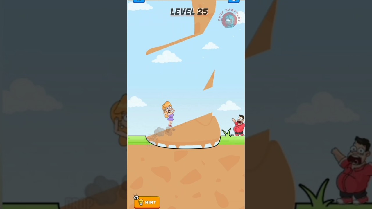slice the bridge level 25 #youtubeshorts  #gaming #puzzle @DropGameplay228 @gaming  ​