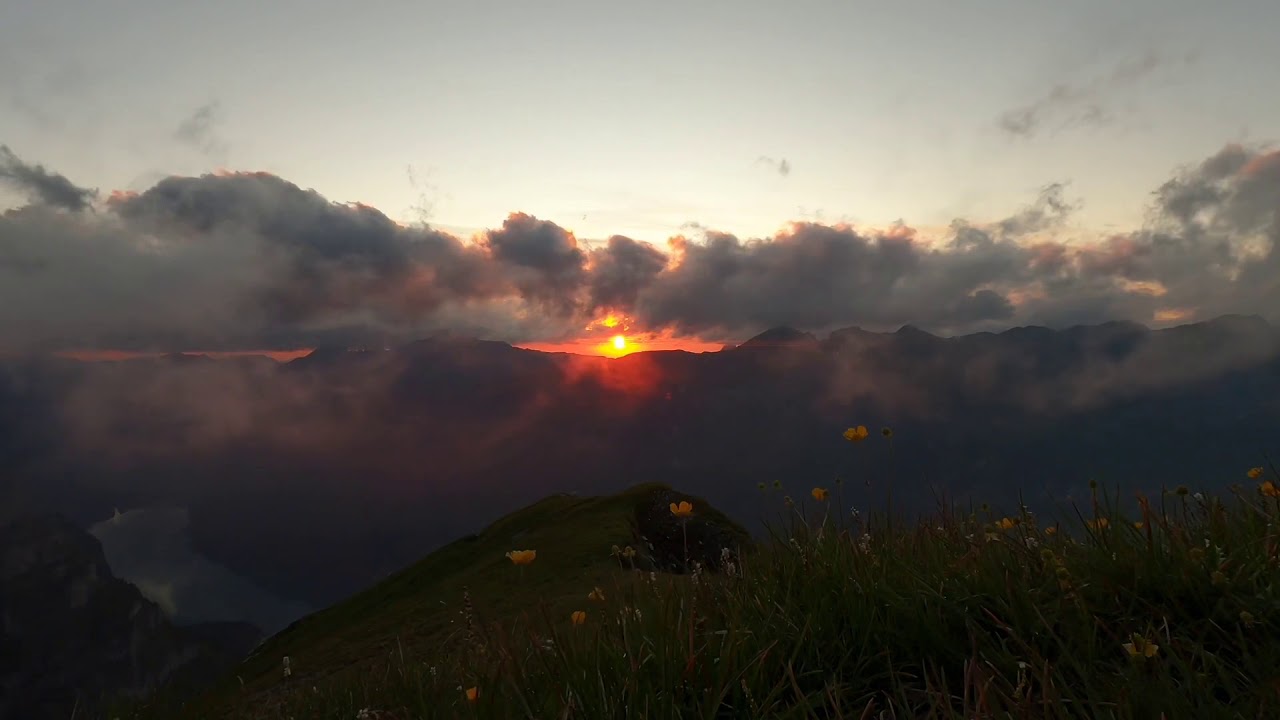 Vorder Glärnisch Aurora Vollmondnacht Sonnenaufgang Mürtschenstock Alpen