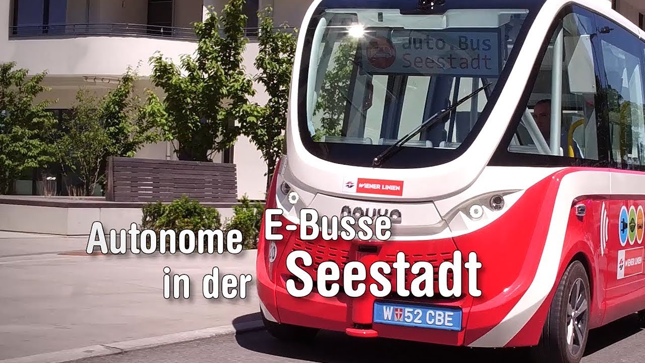 Mit dem autonomen Bus durch die Seestadt