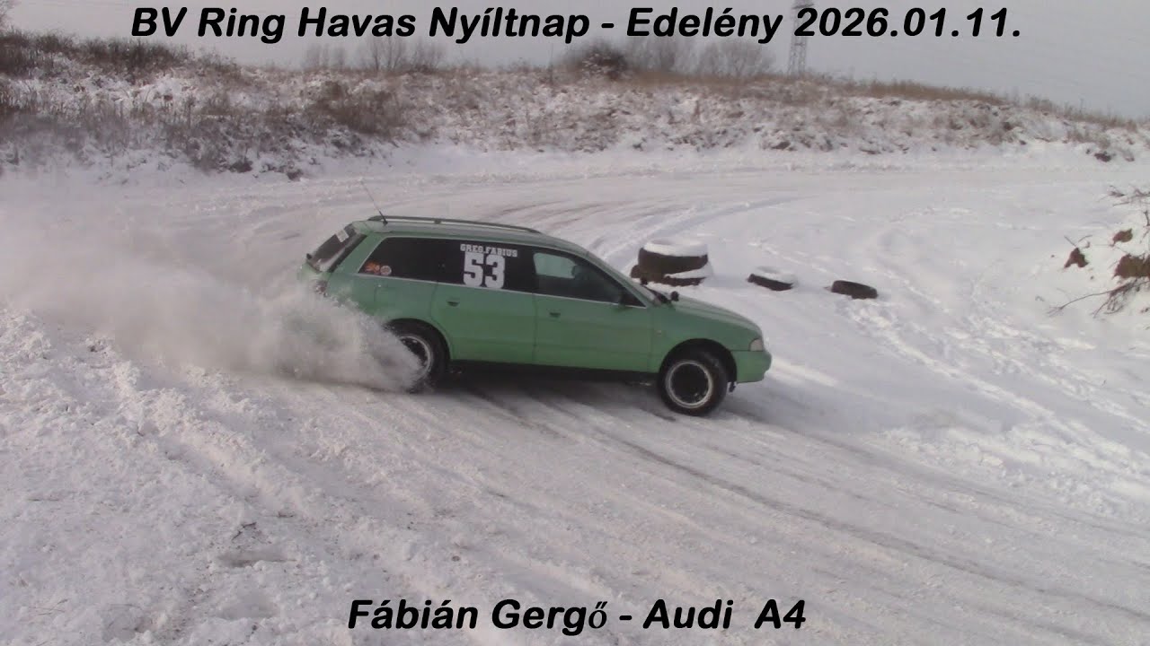 Fábián Gergő - Audi A4 BV Ring Havas Nyíltnap - Edelény 2026.01.11.