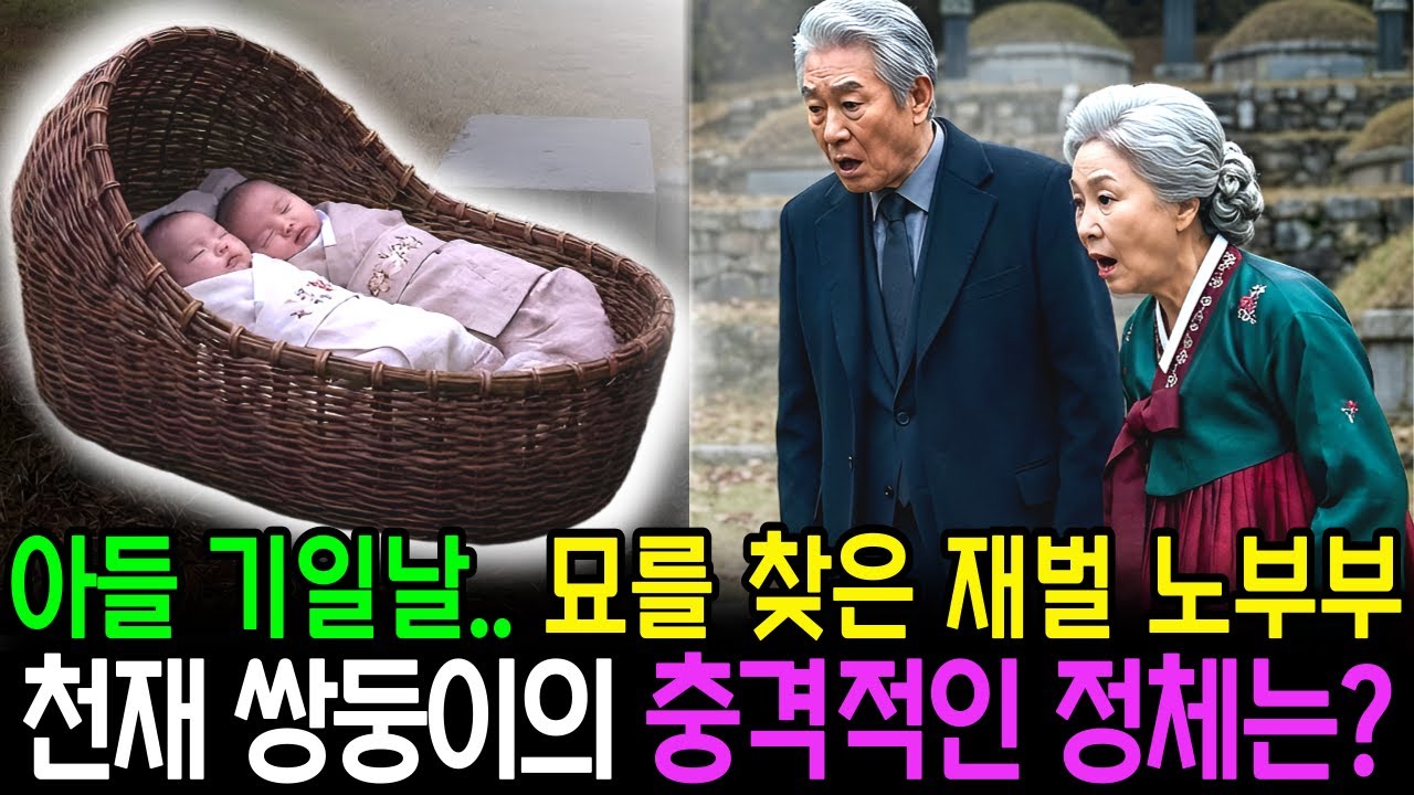 아들 기일날.. 묘를 찾은 재벌 노부부, 천재 쌍둥이의 충격적인 정체는??