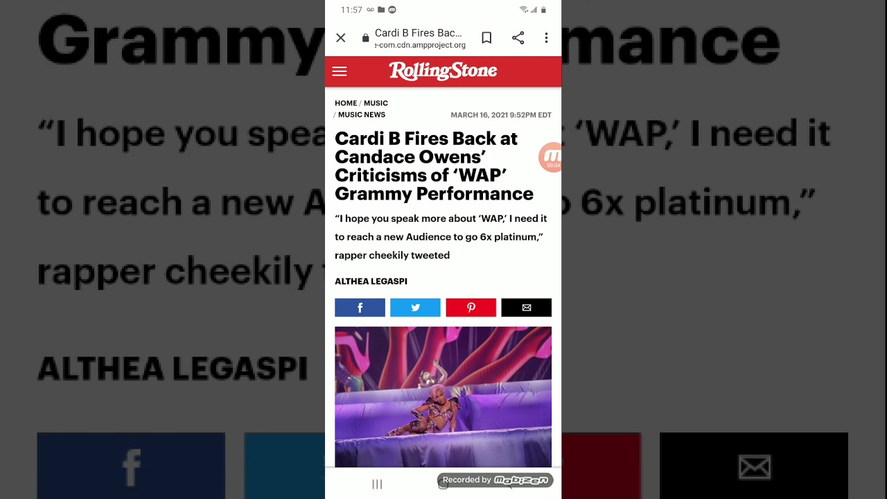 cardi b defends Wap and fires back at Candace owens