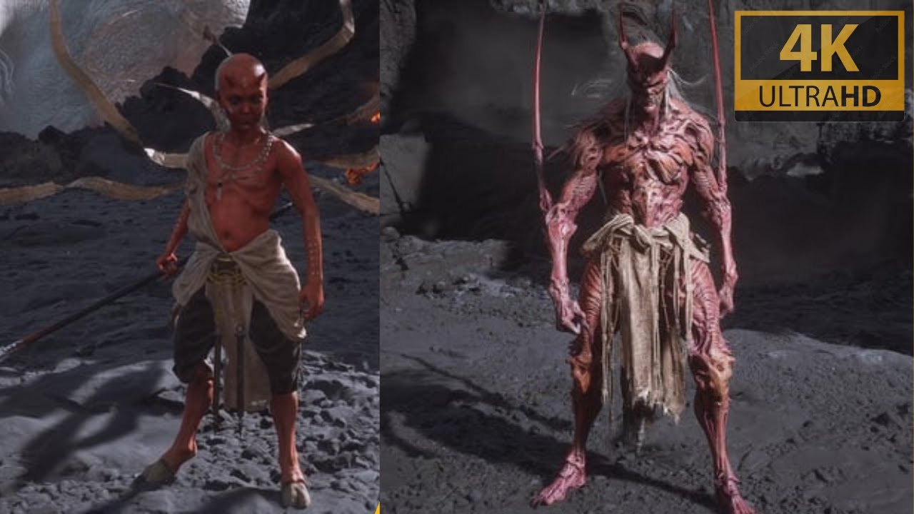 BLACK MYTH WUKONG muchacho rojo se transforma en Rey Yaksa