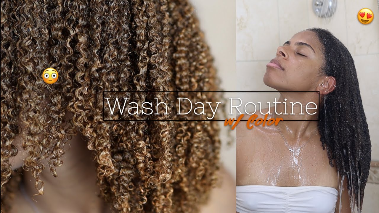 Curlsmith Wash Day Routine ..w/ a Pop of Color 😳🤩 |  Type 4 Hair