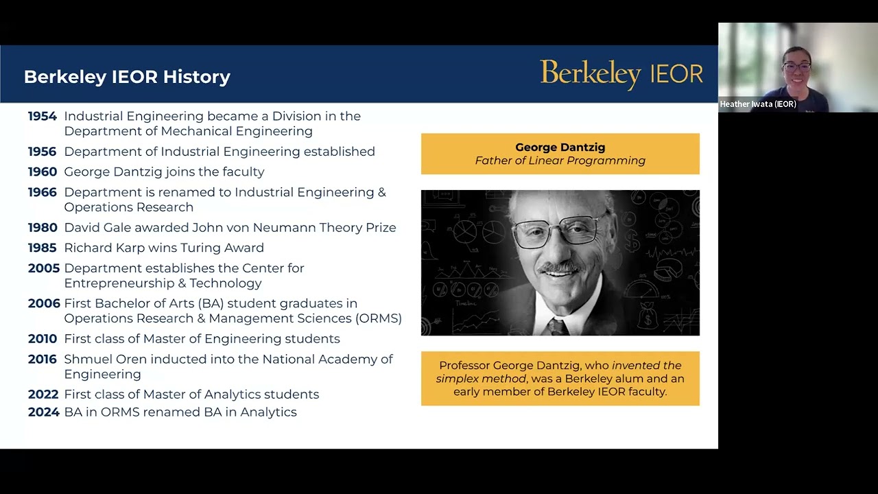 Explore UC Berkeley's Master of Engineering in Industrial Engineering & Operations Research