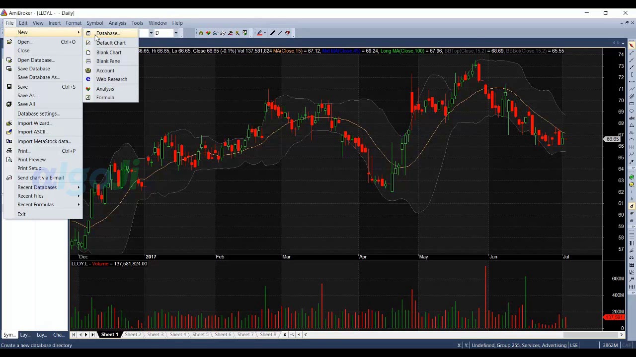 Amibroker Quant Trading Course 2.3 - Setting Up Live Database