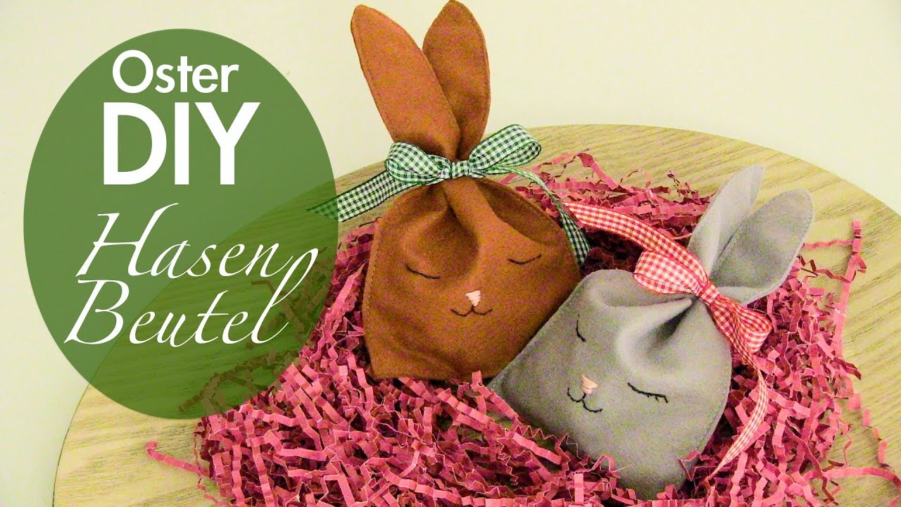 ♡ Oster DIY Hasen-Geschenkbeutel + Schnittmuster