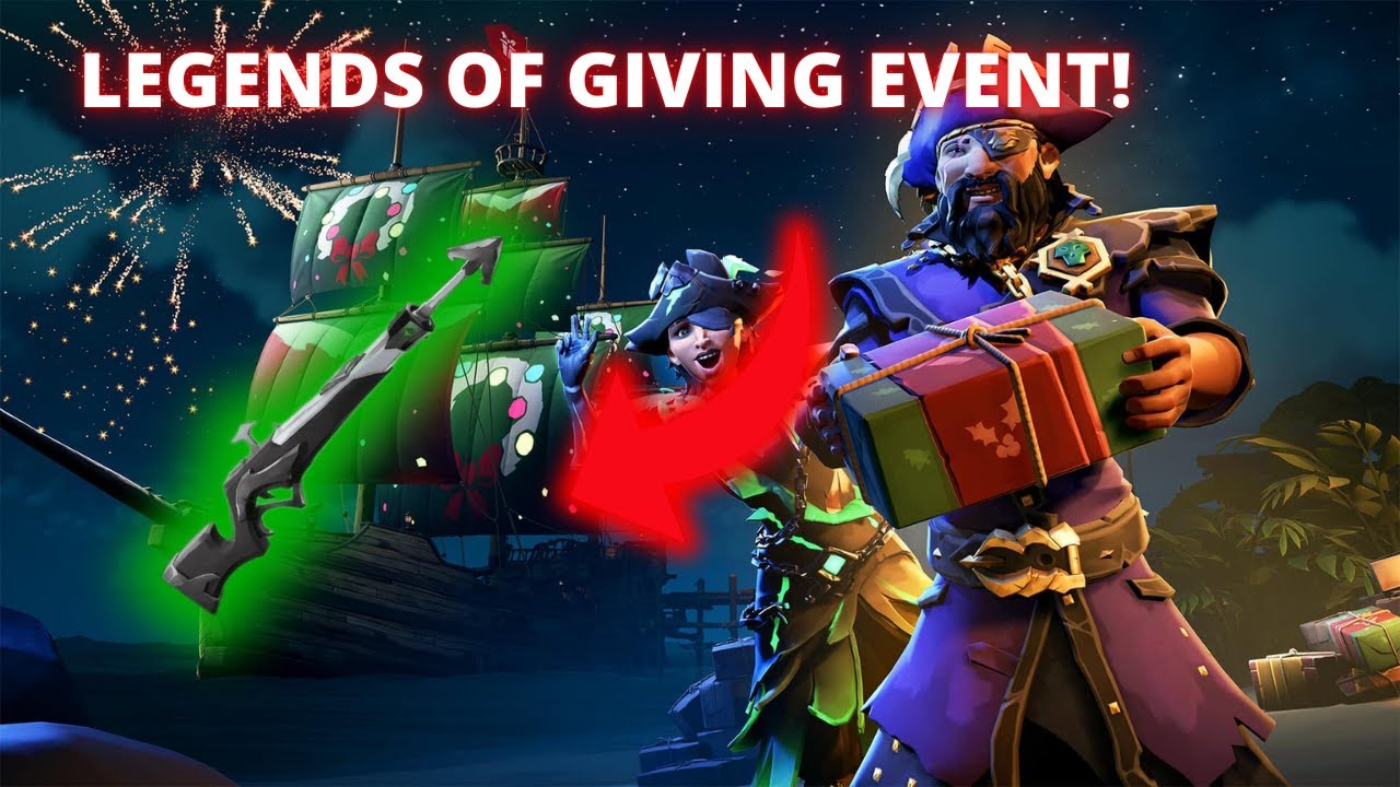 HOW TO GET OBSDIAN GRAPPLE GUN/LEGENDS OF GIVING! Sea of Thieves! Season18!