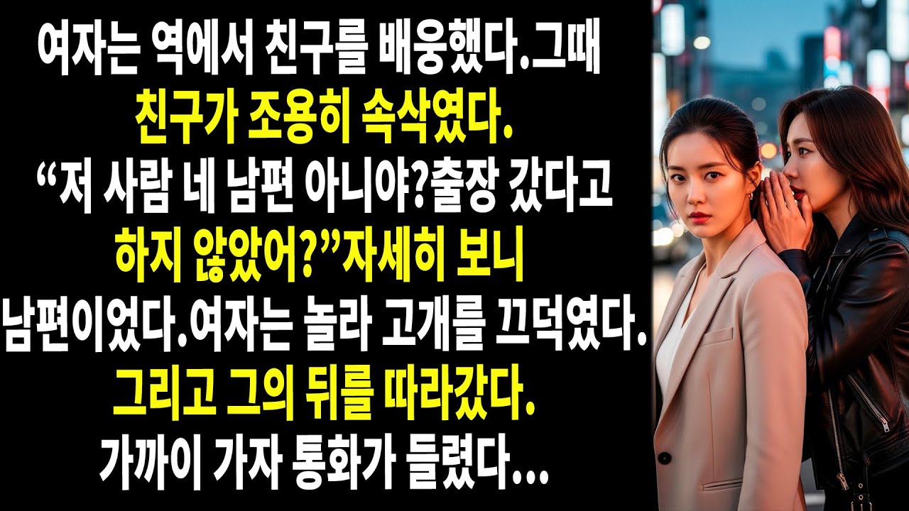 😱💔 나는 친구가 속삭이듯 말한 그 한마디에 그대로 얼어붙었다. 🌪️🖤 “저 사람… 네 남편 아니야?” 그리고 그 뒤에 끔찍한 악몽이 시작되었다…