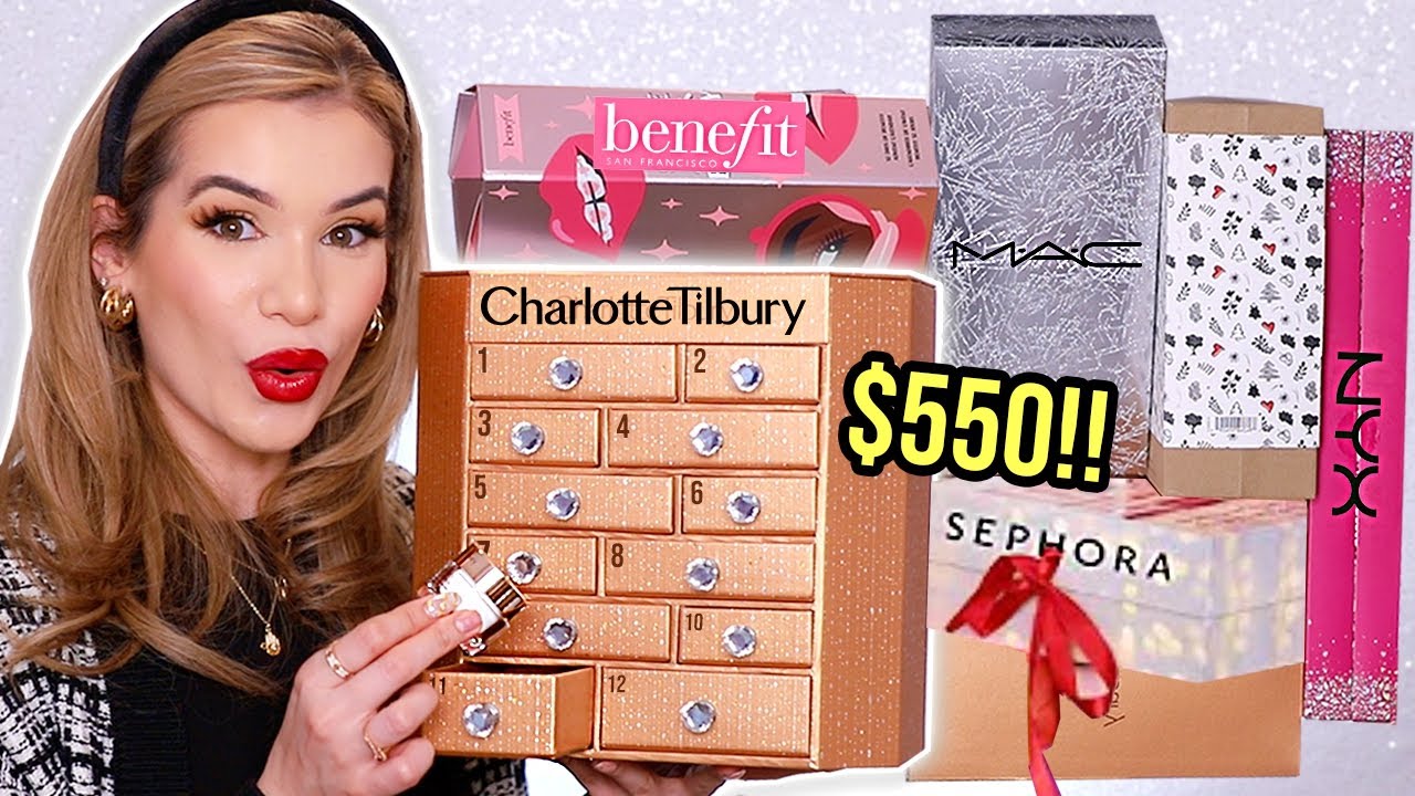 I SPENT $550 on BEAUTY ADVENT CALENDARS! ...was it worth it?