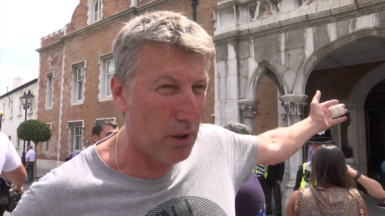 Demonstration against arrest of local man - Gibraltar 07/07/16