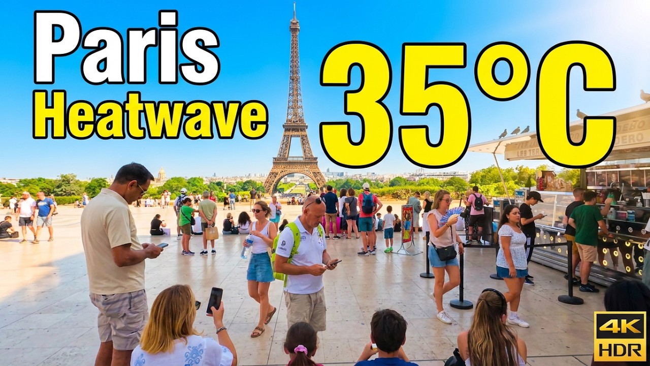 Paris Summer Walk 2026 &bull; Surviving a 35&deg;C Heatwave &bull; 4K HDR POV