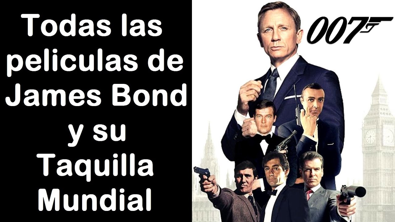 La evolución de James Bond en la Taquilla Mundial. Desde Dr. No hasta Spectre (1962 - 2021).
