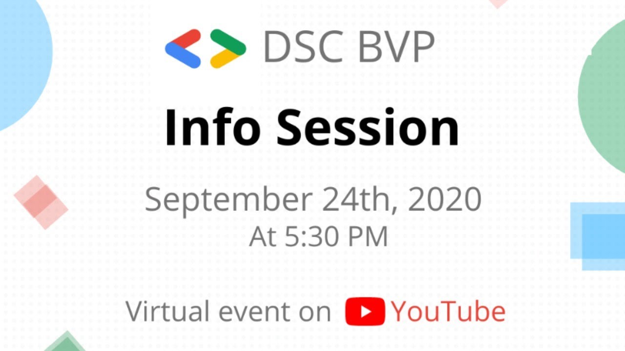 Info Session - DSC BVP