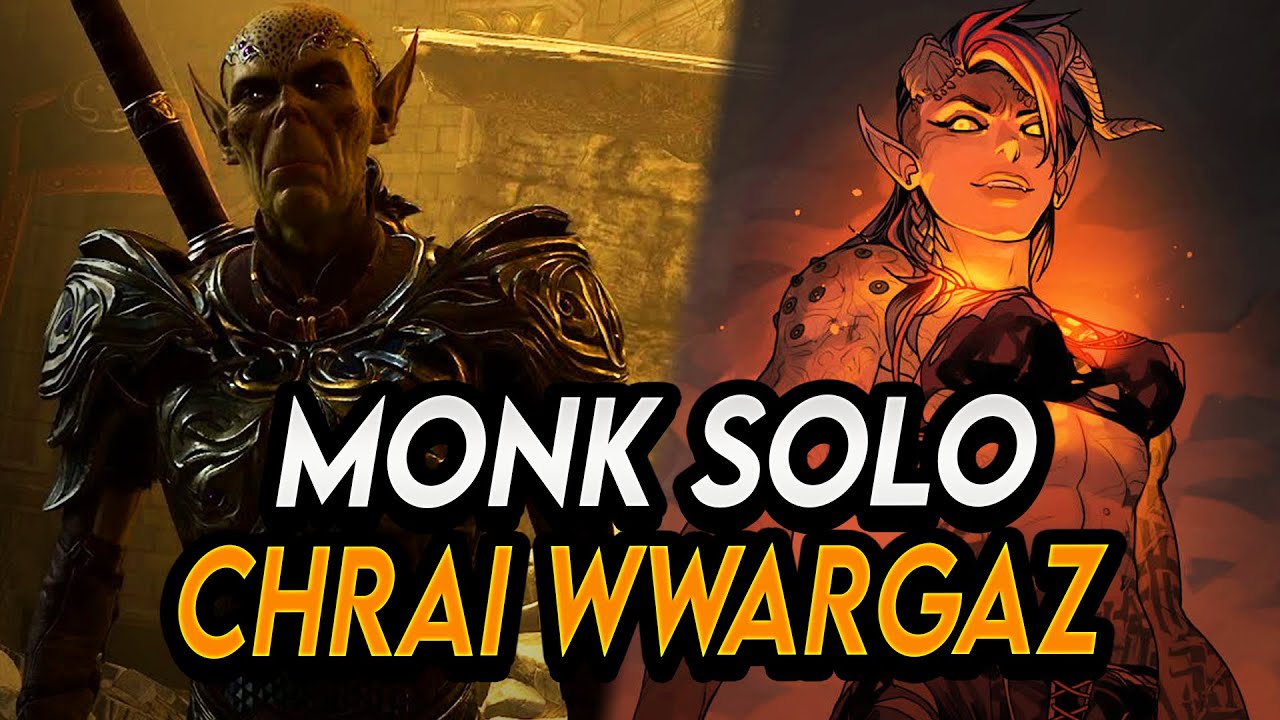 Baldur's Gate 3: Monk solo Inquisitor W'wargaz  | Honour Mode