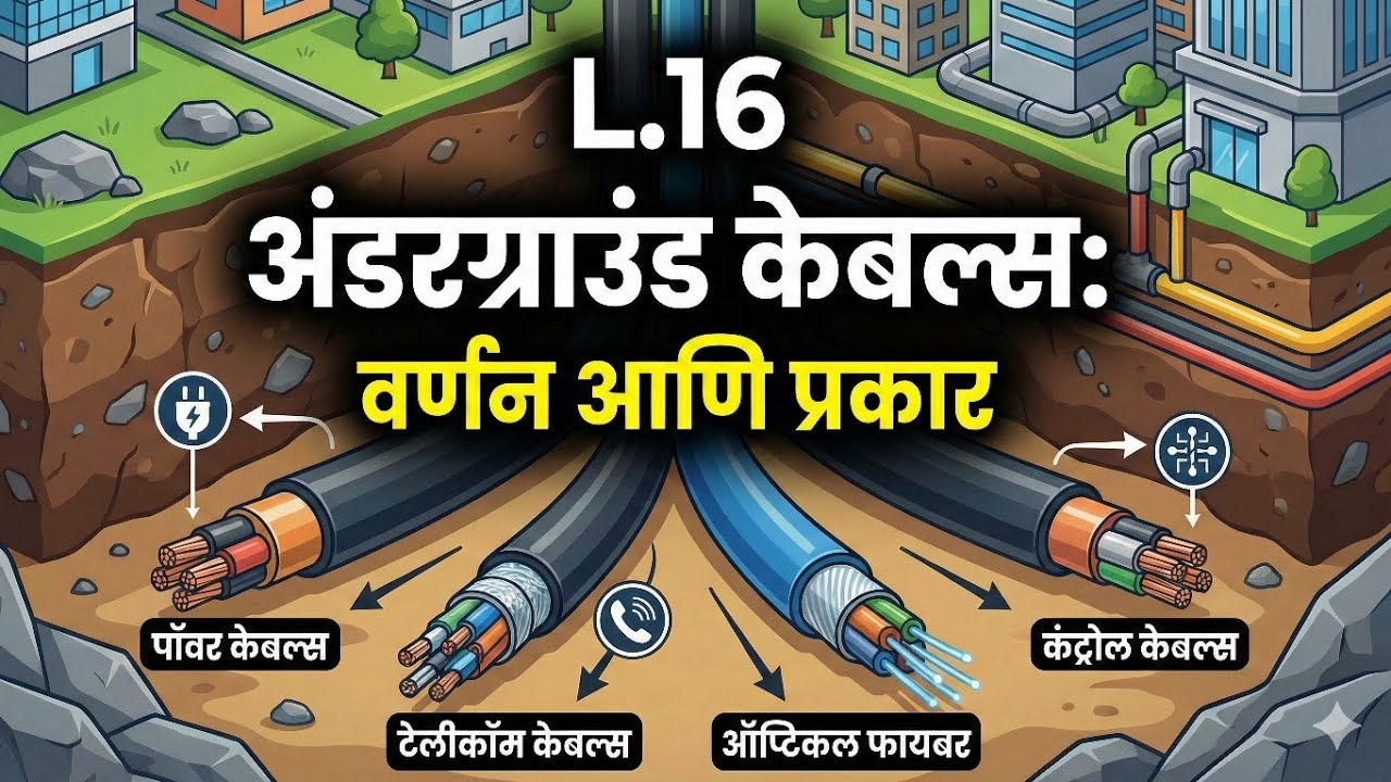 अंडरग्राउंड केबल्सचे वर्णन आणि प्रकार.