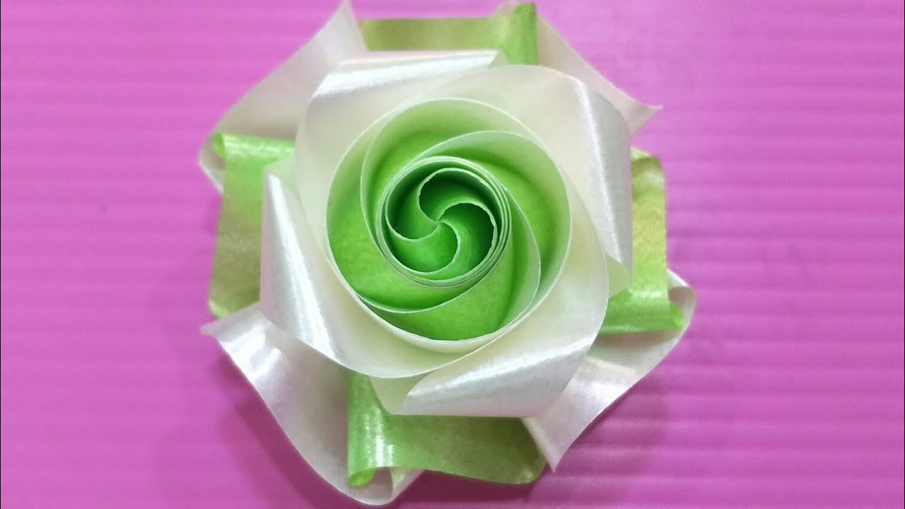 พับเหรียญโปรยทานกุหลาบเขียว 🎂 🎀 by แม่นิดน้องเค้ก ribbon art
