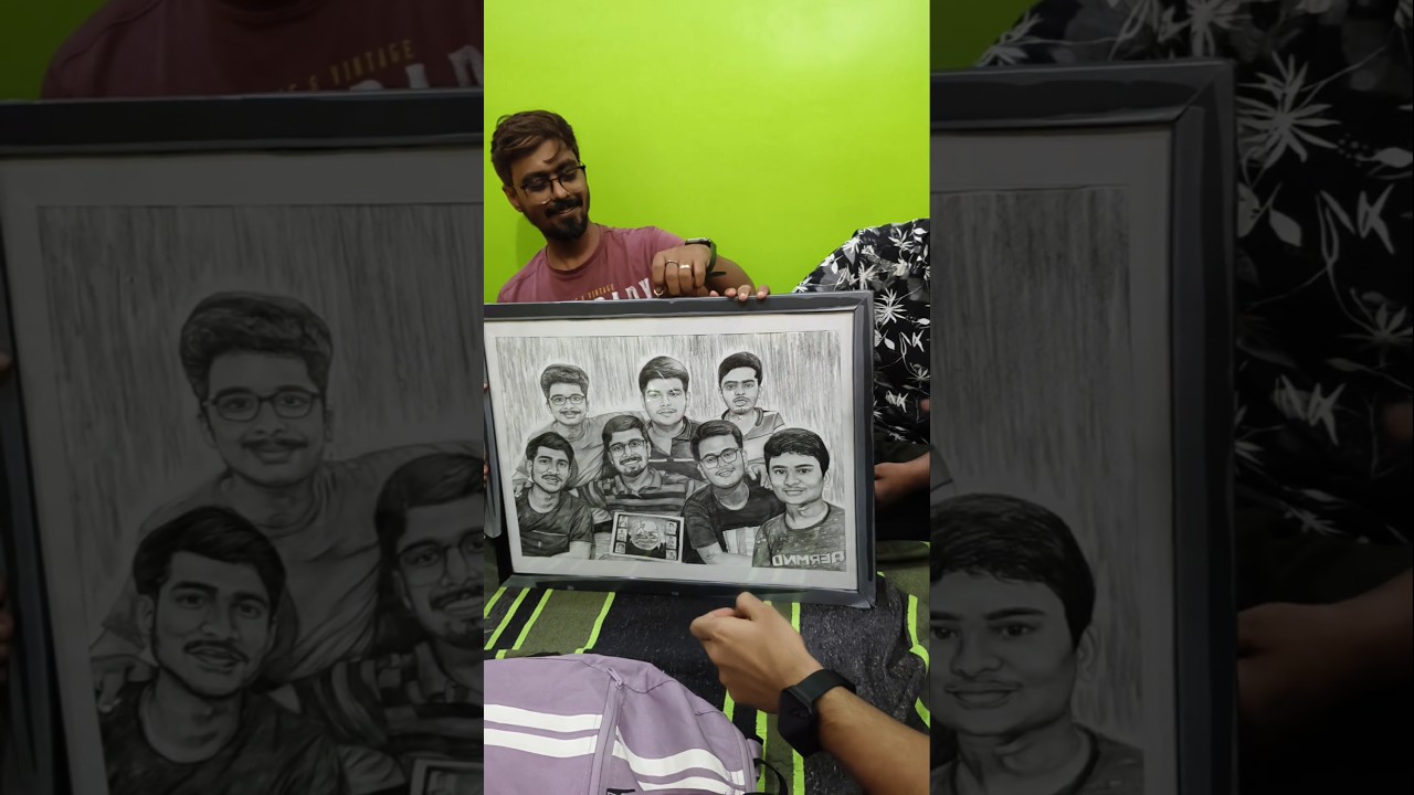 Teacher's Day gifted my sketch work to Sir 