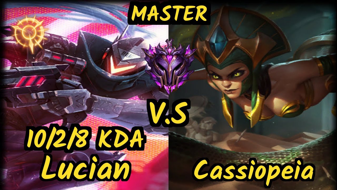 REC Woolite (LUCIAN) vs CASSIOPEIA - 10/2/8 KDA BOTTOM ADC GAMEPLAY - EUW Ranked MASTER