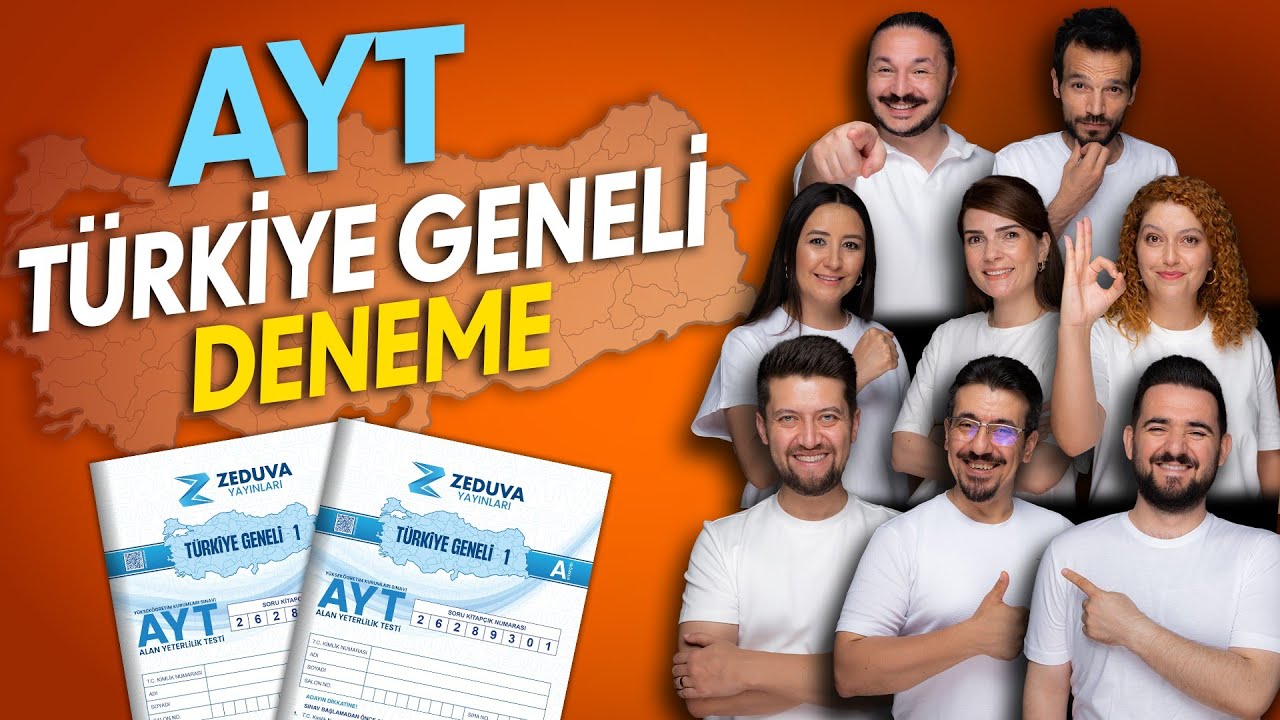 AYT Türkiye Geneli Deneme Sınavı Çözümleri  | Zeduva Yayınları