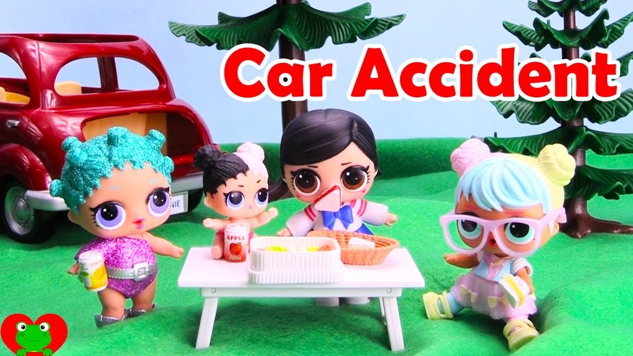 LOL Surprise Dolls Picnic Car Accident