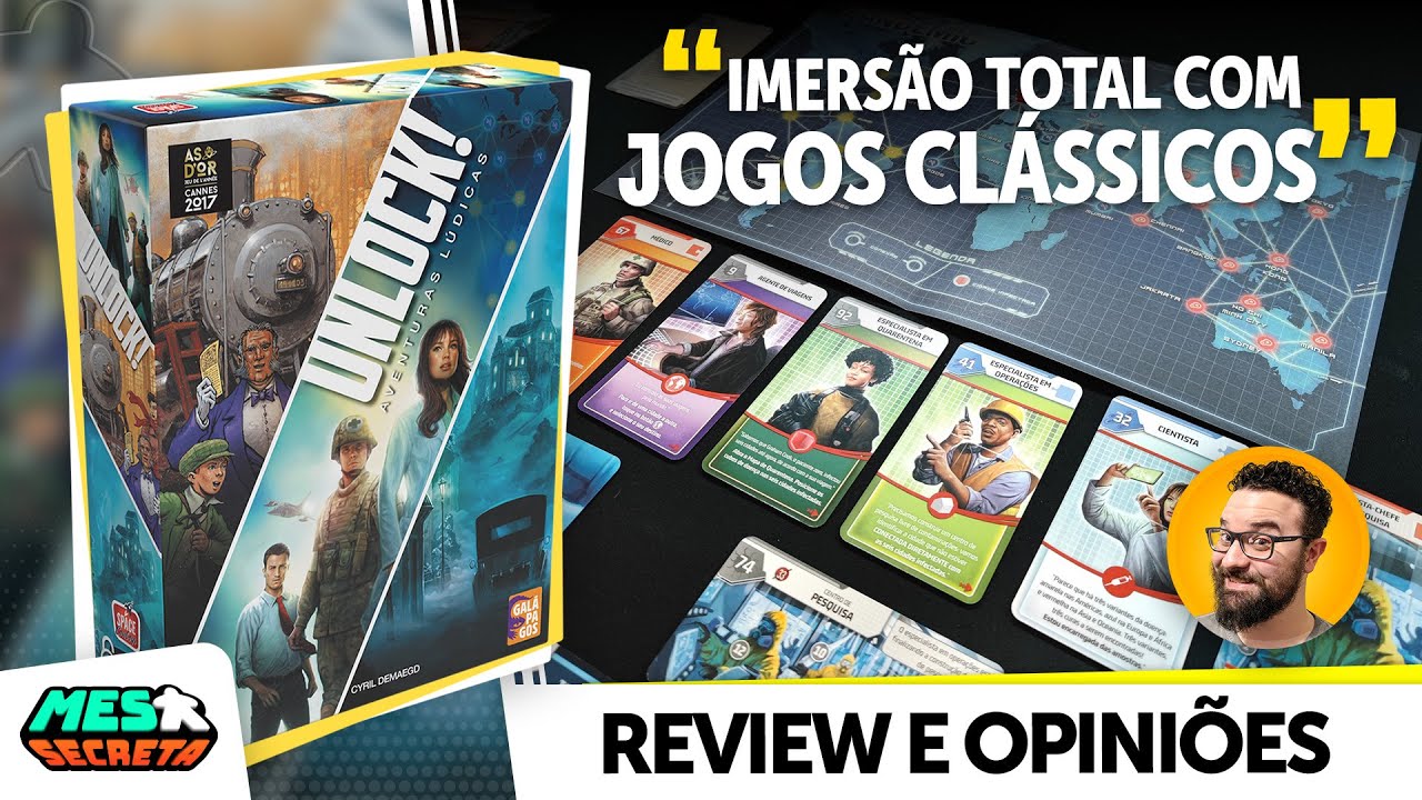 Unlock: Aventuras Lúdicas  | Escape room com Ticket To Ride, Mysterium e Pandemic! | Review