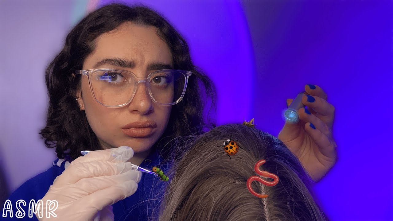 🌙 ASMR FRANÇAIS : RP, UNE INFIMIÈRE SCOLAIRE EXAMINE TES CHEVEUX...🐛 (bugs searching) #asmr #bugs