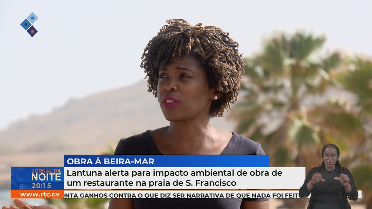 Lantuna  alerta para impacto ambiental de obra de um restaurante na praia de S. Francisco
