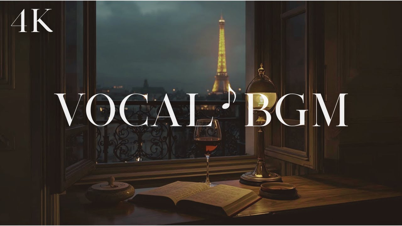 【4K】法式微醺私語：深夜放鬆爵士女聲 | 巴黎午夜情調 | French Whispers: Relaxing Breathy Jazz Vocal | Midnight in Paris