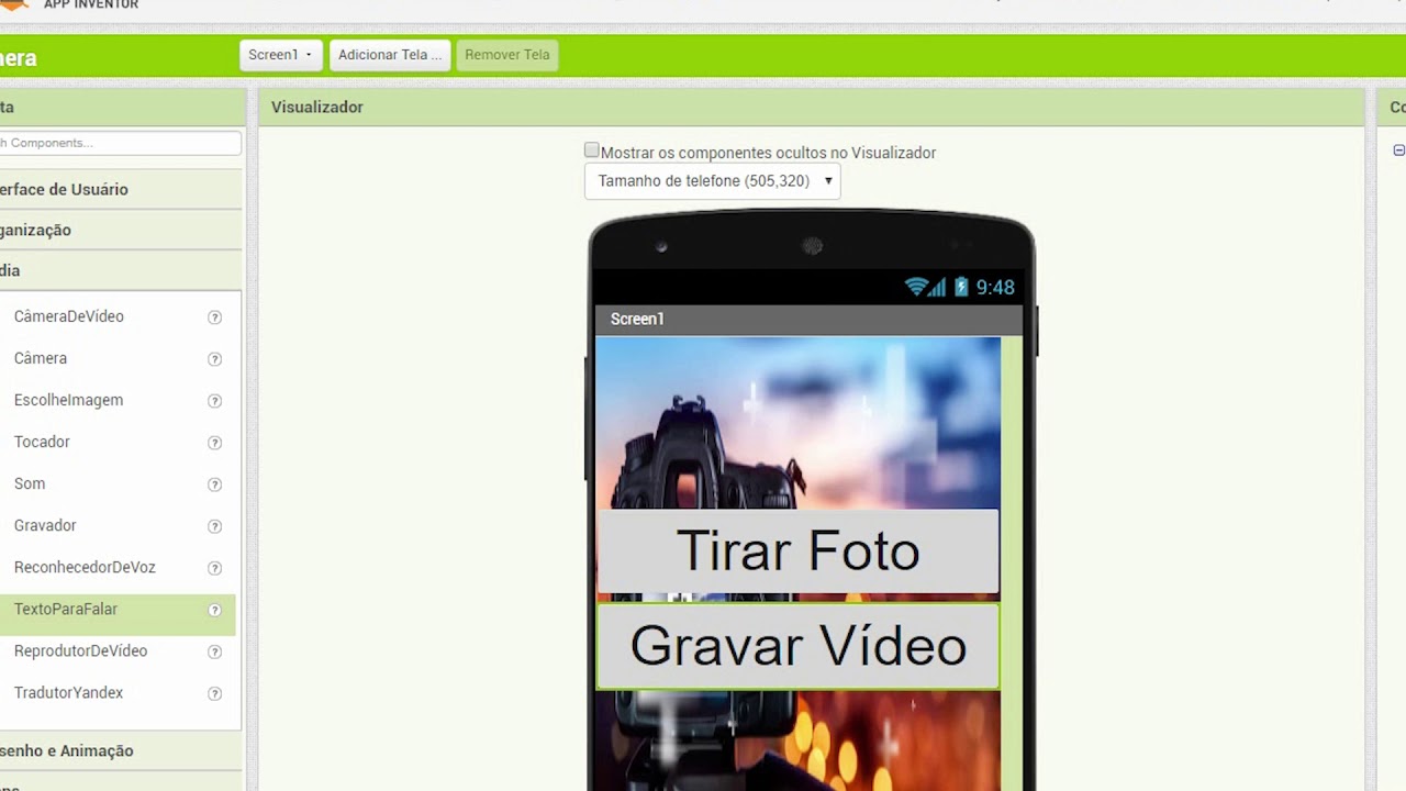 App Inventor 2: Aplicativo utilizando a Câmera do Celular