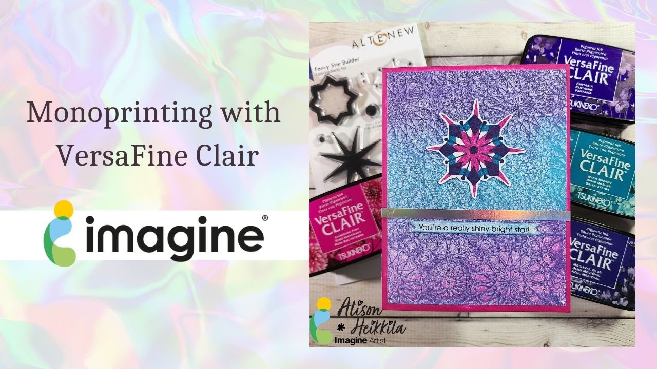 Monoprinting with VersaFine Clair