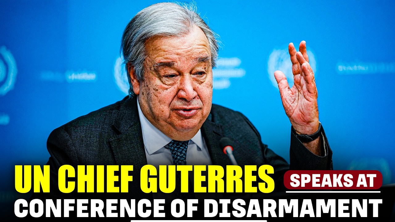 WATCH: UN chief António Guterres speaks at the conference of disarmament