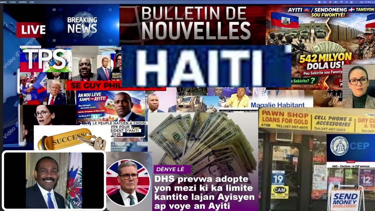 ETAZINI MENASE TRANSFE HAITI/4IEM JOU GÈ! ISAREL FRAPE IRAN/AMBASAD US ATTAKE A RiyaD/INVITE STANLEY